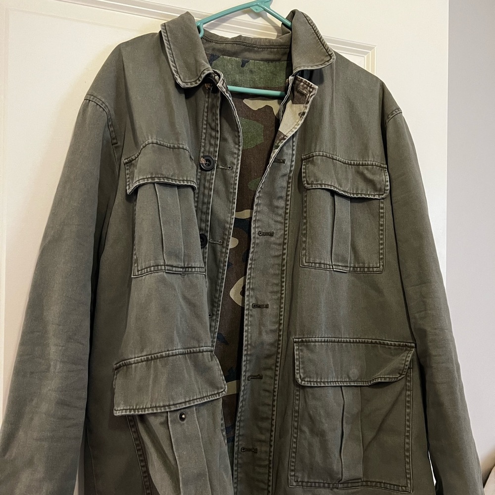 Forever 21 Men’s Reversible Military Field Jacket
